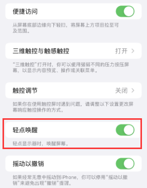 德庆苹果授权维修站分享iPhone轻点无法唤醒怎么办