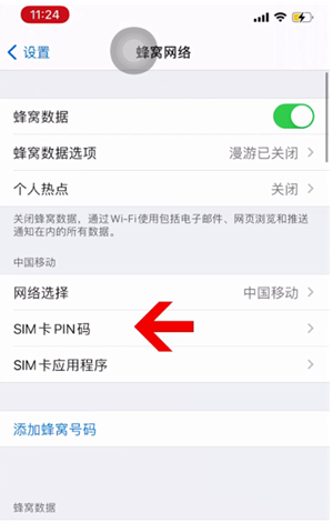 德庆苹果14维修网分享如何给iPhone14的SIM卡设置密码 