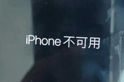 德庆苹果服务网点分享锁屏界面显示“iPhone 不可用”如何解决 